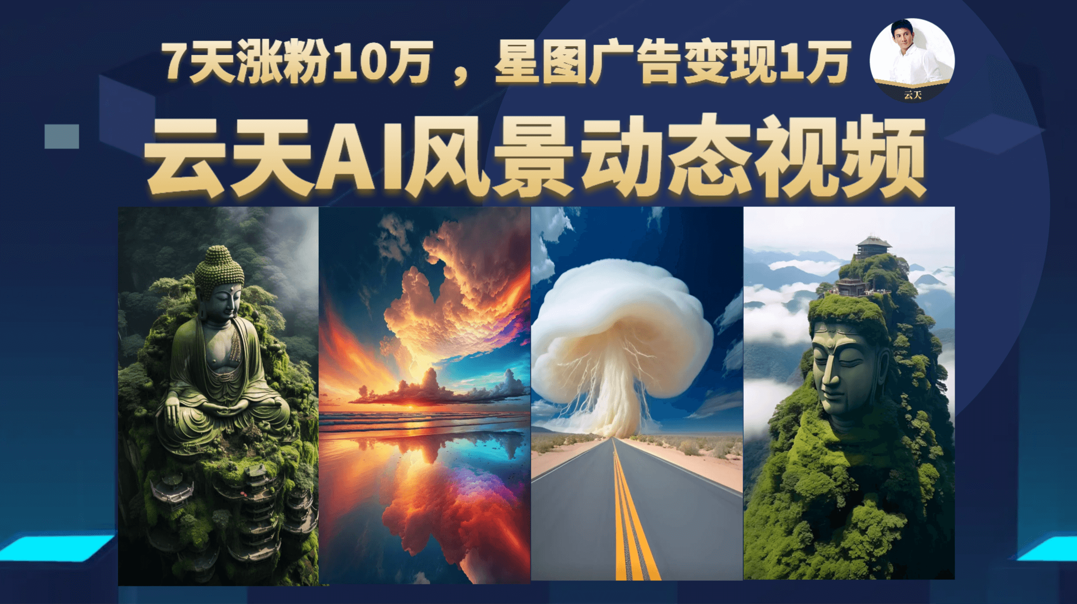 云天AI风景动图视频制作,更新87节课/G2033期-1 云天AI风景动图视频制作,更新87节课/G2033期-1