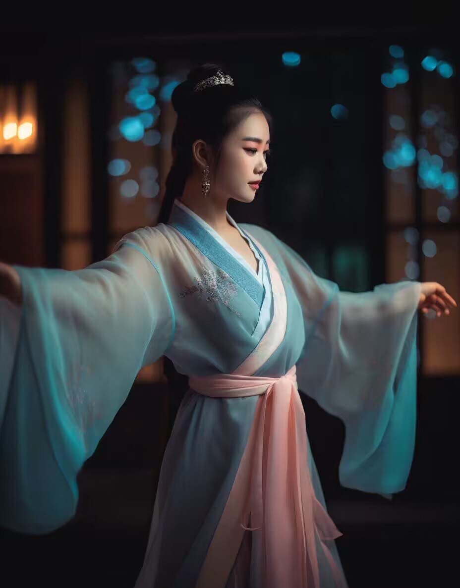 Midjourney关键词-AI生成中国风古装汉服美女人像提示关键词/P1061期