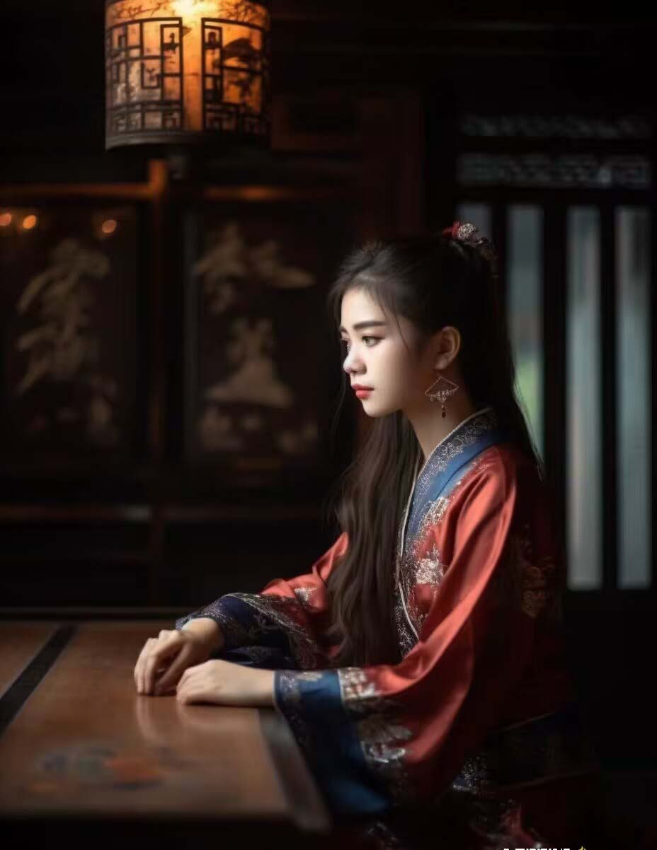 Midjourney关键词-AI生成中国风古装汉服美女人像提示关键词/P1061期