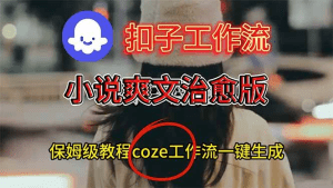 扣子工作流，小说爽文治愈版视频一键生成工作流搭建教程-久创网